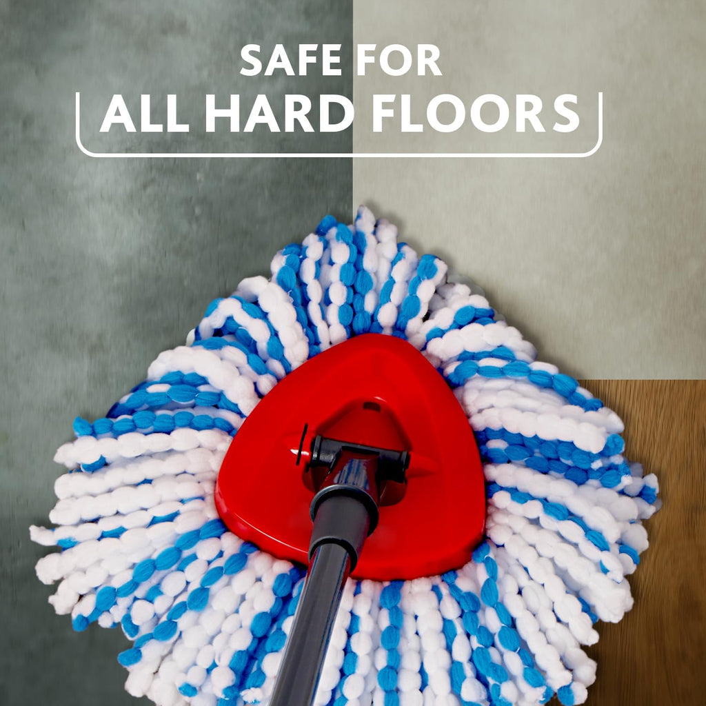 Rinse Clean Spin Mop Head Refill - Microfibre power - Stubborn dirt removal - Authentic Vileda Mop Head Replacement - Machine Washable - Only Fits Rinse Clean or H2PrO Spin Models