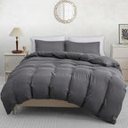 Single Duvet Cover Set Pack Of 4 - Pre-Washed Microfibre Bedding Set for Added Softness & Comfort - Lightweight Premium Quilt Cover Set for All Seasons With Zipper Closure