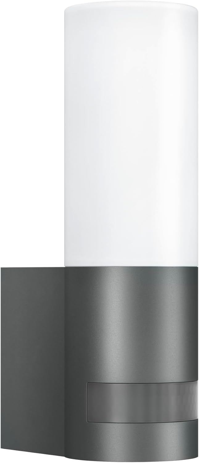 Steinel LED Outdoor Light L 605 S, 180° Motion Detector With Maximum 10 m Range, 11.3 W, 729 lm, Aluminium, Anthracite