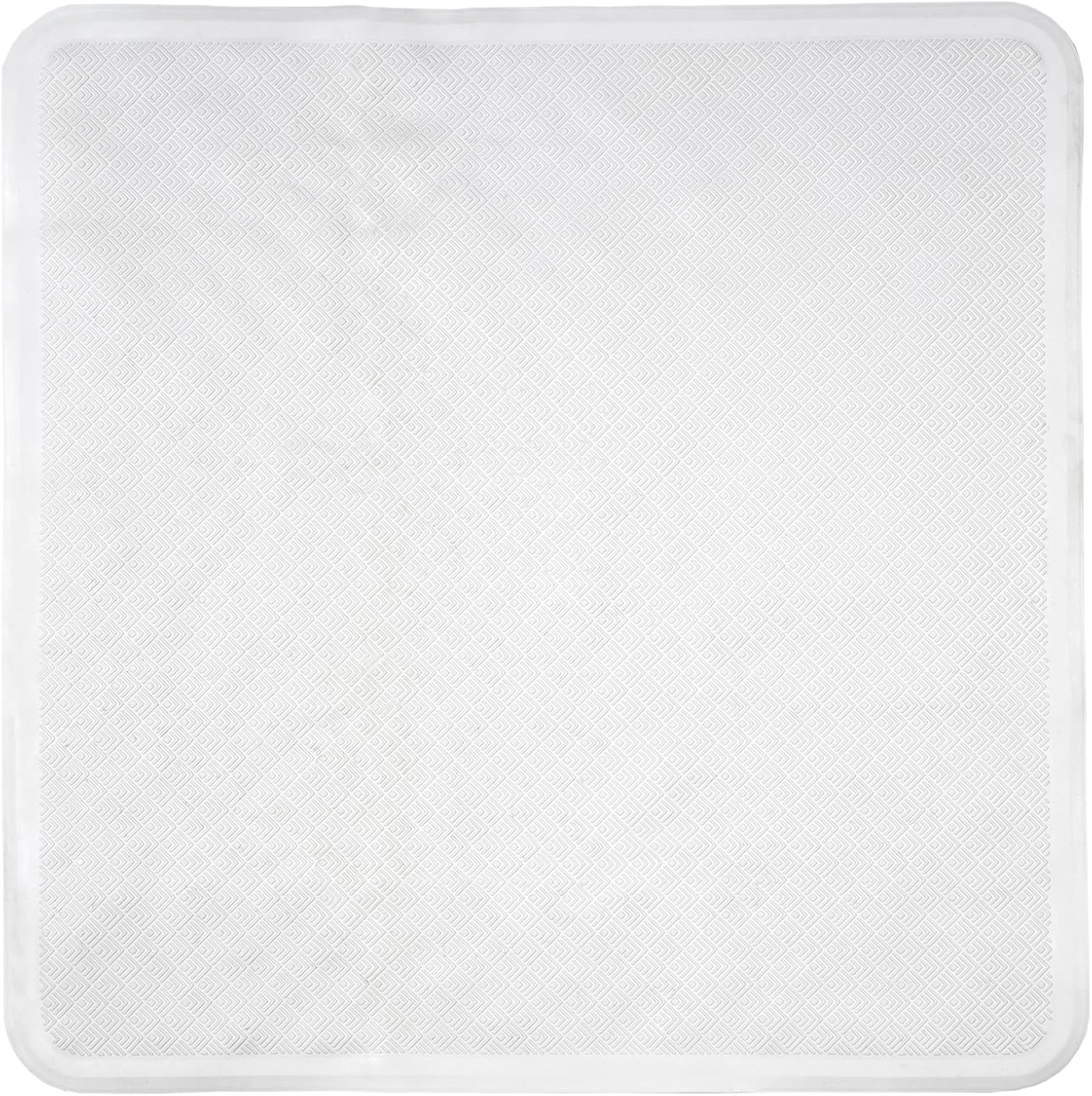Rubagrip Square Shower Mat - Secure Grip Suction Cups for a Non Slip Shower Mat with Anti Mould and Anti-Bacterial Additive Made From Natural Rubber, 53x53cm
