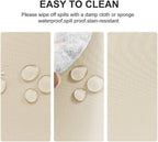 Wipe Clean Tablecloth Wipeable Tablecloths Beige Table Cloth Waterproof Tablecloth Table Cloths Rectangle 140x240cm(55x95in) Polyester