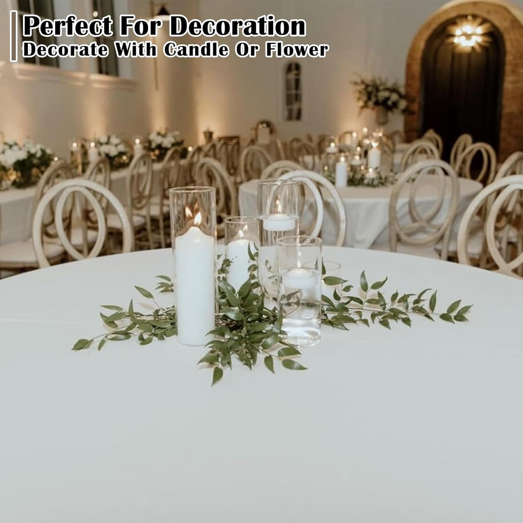 6 Pack Hurricane Candle Holder Glass Cylinder, 4 inch 6 inch 8 inch Glass Candle Holder, 10cm 15cm 20cm Clear Vases Flower Vases for Home Party Decorations Wedding Centrepieces