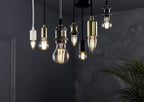 6 Inch E27 Vintage Pendant Set in Brushed Chrome