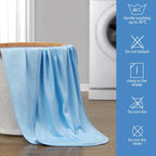 Cooling Blanket for Night Sweats, Arc-Chill 3.0 Cooling Fiber Q-Max 0.5 Lightweight Summer blankets Double-sided Cool Throw Blanket, Cool Blanket for Sofa Double Bed or Travel Blue 150x200cm