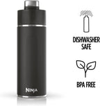 Thirsti Water Bottle and Flask 530 ML With Leak-Proof Lid, Designed For Carbonated, Hot & Cold Drinks, Ideal For Travel & Sports, Triple Insulated, Stainless Steel Bottle, Black, DW1801EUUKBK