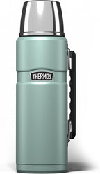 Stainless King Duck Egg Travel Flask (1.2L), Premium Leak Proof Insulated Tea & Coffee Flask for Hot & Cold Drinks, Built-in Cup, Twist-Pour Stopper, BPA-Free, Durable Steel