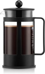 French Press Kenya - 1L / 8 Cups Manual Coffee Maker - Heat-Resistant Glass & Stainless Steel - Dishwasher Safe Cafetiere - Made in Portugal