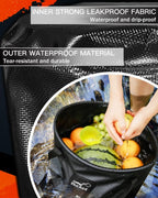Folding Water Bucket, 20L Collapsible Bucket Portable Lightweight Foldable Bucket for Camping Traveling Picnic Hiking Fishing Boating Gardening Car Washing