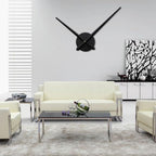 Large Clock Hands and Mechanism, Modern Black Long Hands Wall Clock, DIY Silent Movement Mechanism Battery Powered Wall Clock for Living Room Home Decoration
