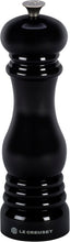 Le Creuset Classic Adjustable Pepper Mill Grinder, Chip-Resistant ABS Plastic, Anti-Corrosion, 40g, 21 cm, Black Onyx, 96001900140000