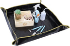 100cm x 100cm Plant Repotting Mat Waterproof Planting Operation Mat Thicken Indoor Transplanting Planting Tarp Mat Green, Black