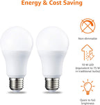 LED E27 Edison Screw Bulb, 10W (Equivalent to 75W), Cool White, Non Dimmable - Pack of 2