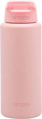 Stainless Steel Reusable 1 litre water bottle - Peach