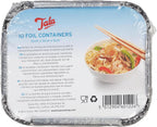 10A60122 Foil Container with Lids Silver
