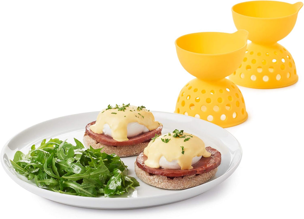 Good Grips 2-Piece Silicone Egg Poacher Set