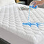 GRT Waterproof Mattress Protector Double Bed, 30cm Extra Deep Skirt, Breathable Noiseless Quilted Mattress Cover, Super Absorbent Dust Proof Mattress Protector (Double - 137 x 190cm)