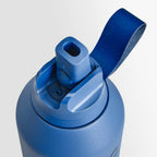 Series 2 Flip Water Bottle with Sports Lid, Telescopic Straw and Nylon Carry Loop - Easy Flip Lid, Straw Cleaning Brush Included