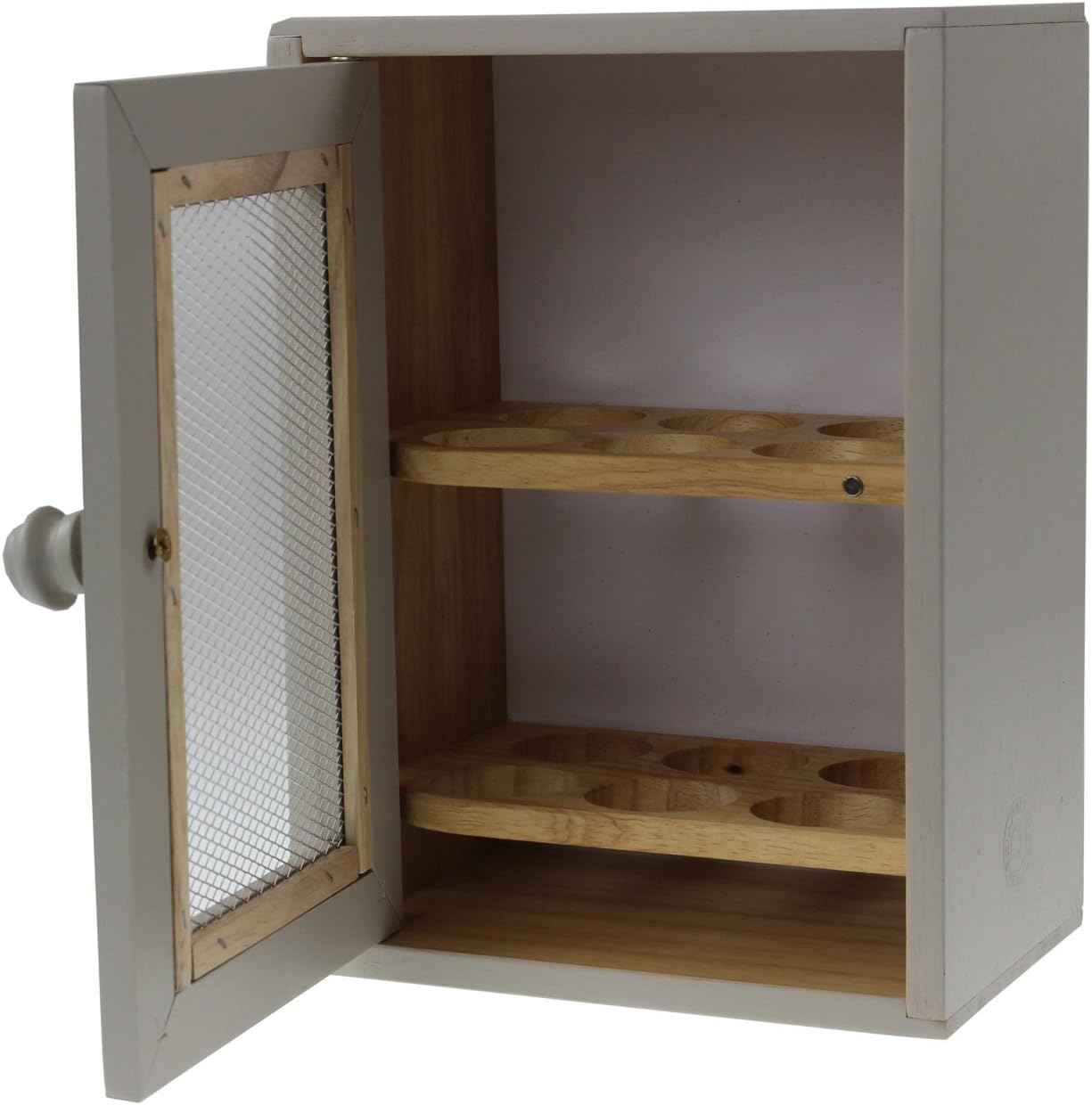 APOLLO THE HOUSEWARES BRAND 4936 Egg cabinet GREY, Wood, 12 x 18 x 25 cm