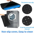 TOEVE Large Gel Seat Cushion For Long Sitting With Non-Slip Covers,Soft & Breathable For Chair,Gaming,Car,Office,Desk Chair and Wheelchair,Office Pads (45 x 45cm-Grey) (40 x 35 x 2.5 cm-Blue)