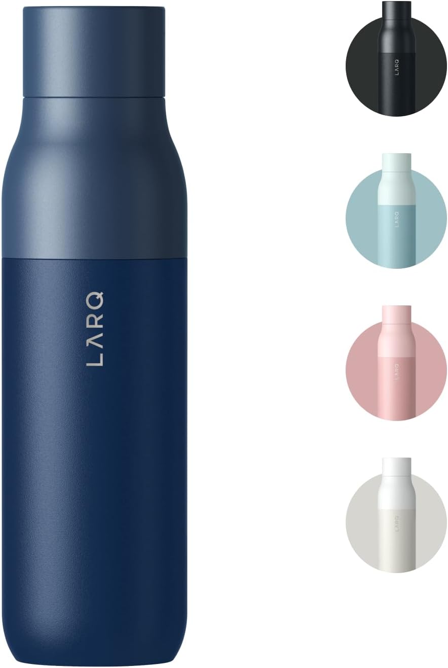 Bottle Twist Top 25oz - Insulated Stainless Steel Water Bottle | BPA Free | Reusable Water Bottle for Camping, Office, and Travel | Keep Drinks Cold and Hot, Monaco Blue