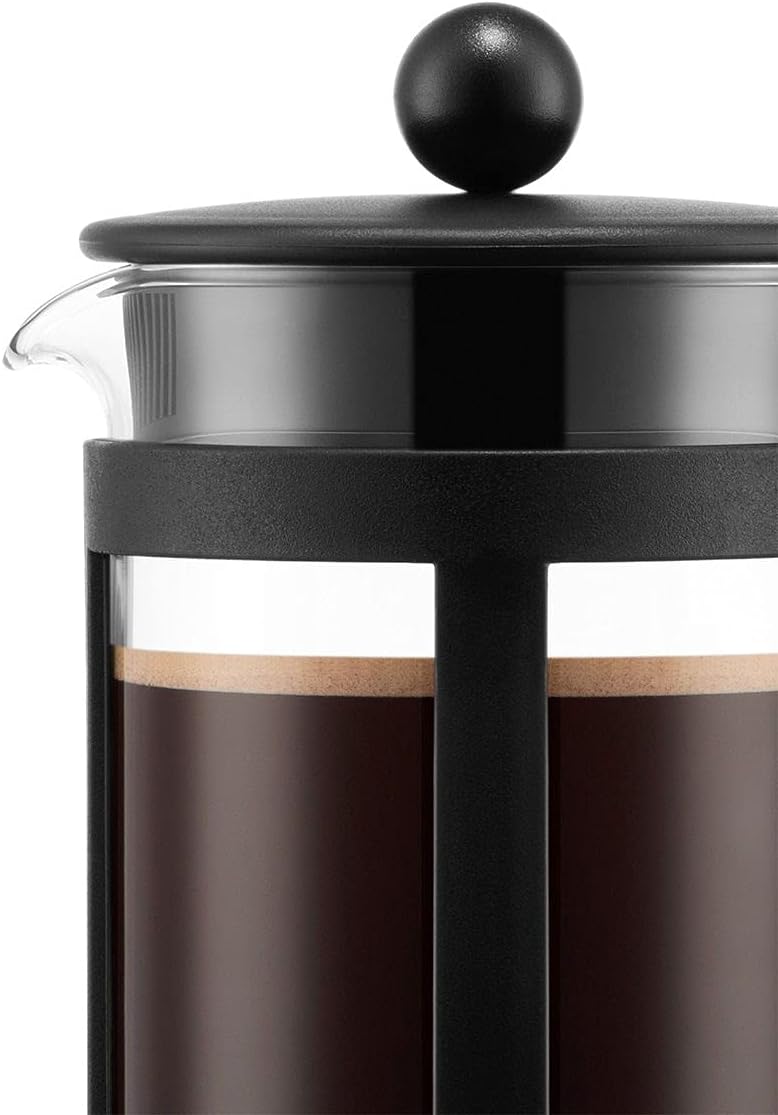 French Press Kenya - 1L / 8 Cups Manual Coffee Maker - Heat-Resistant Glass & Stainless Steel - Dishwasher Safe Cafetiere - Made in Portugal