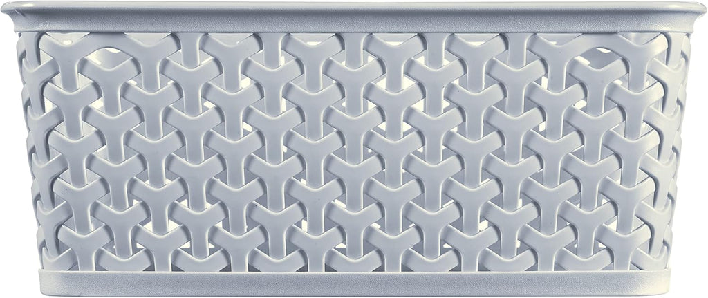 My Style Small Rectangular Storage Basket 4L - Blue (Pack of 4)