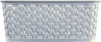 My Style Small Rectangular Storage Basket 4L - Blue (Pack of 4)