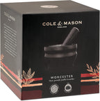 Worcester Black Pestle & Mortar Set, Granite, Spice Grinder/Herb Grinder, 140mm, Small Pestle and Mortar Set, 2 Year Guarantee