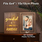 Grandad Love You Forever Light Up Photo Frame Fathers Day Birthday Gifts, Holds Two 4x6 Photos