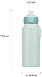 Drinking Bottle Pop-up Campus - Drinking Bottle Little Dutch - Leak Proof Drink Bottle For School - BPA-free & Dishwasher Safe - 400 ml - Little Farm