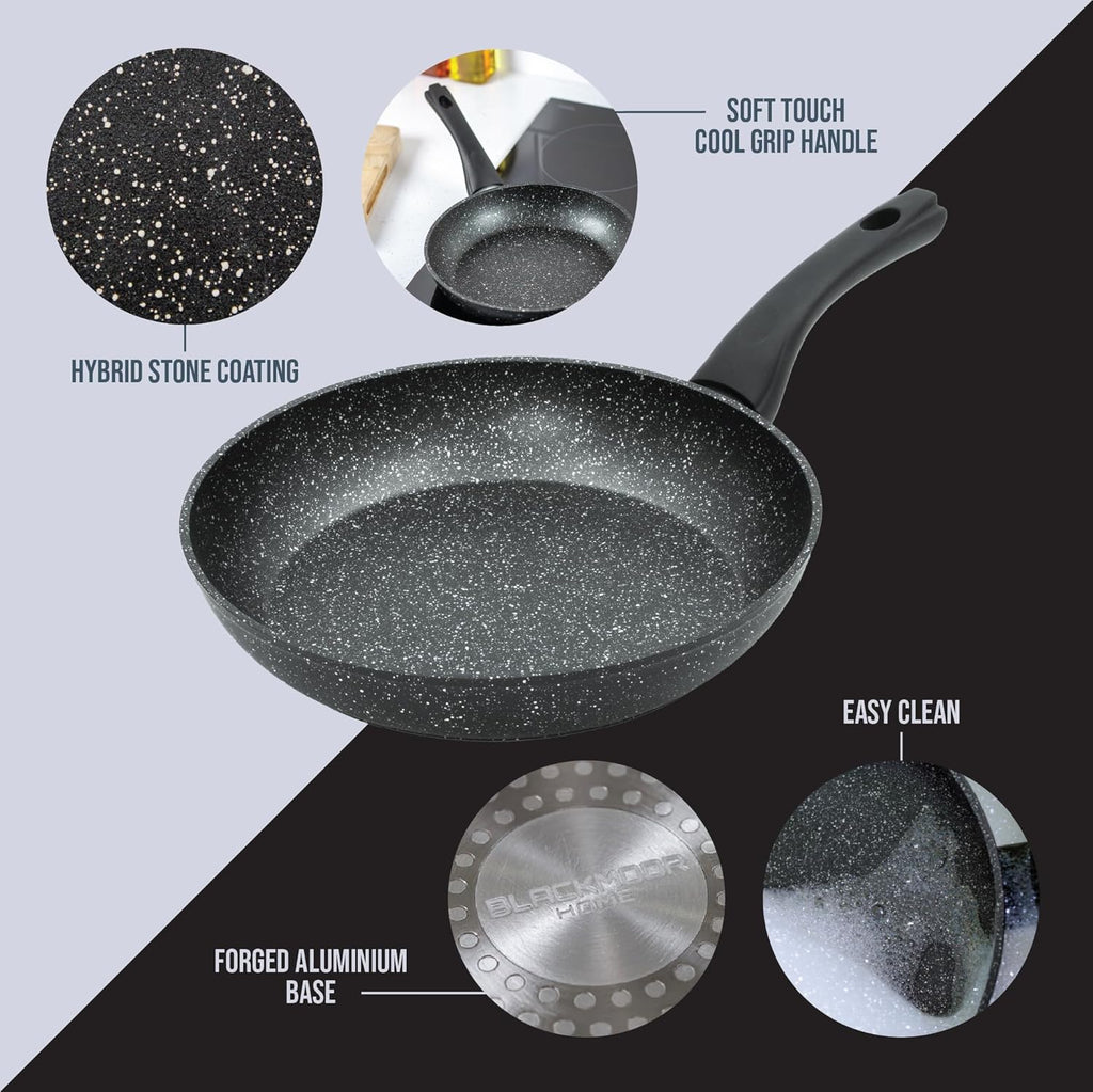 67090 Classic 26cm Frying Pan/Non-Stick Coating/Cool Touch Handle/Suitable for Induction, Electric and Gas Hobs/Black Colour