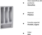 228006 Cutlery Tray Small Gray Plastic 33 x 20 x 6 cm