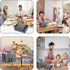 2 PCS Plate Cup Storage Box, Caravan Plate Holder, Camping Storage Bag, Plate and Cup Storage, for Protecting Motorhome Cupboard Kitchen Cookware