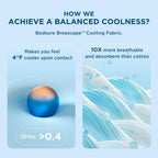 Cooling Blanket for Night - Summer Blanket with Rayon Derived from Bamboo, Dual Sided Lightweight Cool Blanket with Arc-chill Cooling Fiber for Hot Sleepers Queen, Blue, 220x240 cm