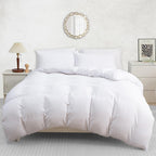 Double Duvet Cover Set - Pre-Washed Microfibre Bedding Set for Added Softness & Comfort - Lightweight Premium Quilt Cover Set for All Seasons With Zipper Closure