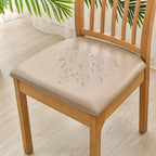 Dining Chair Covers for Set of 4 Waterproof Seat Slipcover PU leather Seat Covers for Dining Room kitchen Chairs Removable Chair Seat Cushion Cover with Fixing Buckle