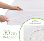 Waterproof Bamboo Mattress Protector 150x200cm – 100% Bamboo – Soft, Breathable, Deep Cooling Mattress Protector King Size
