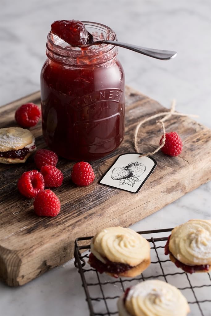 Preserve Jar 0.5L (500ml) Round Glass Screw Top Lid Preservation Storage Jar for Jams Chutneys Small Pickled Fruits Secondary image