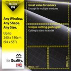 Ultimate 100% Blackout Blind | Fits Any Size/Shape Window | Unique Cutting Guide Easier Cut-to-Size | Super Strong Suction Cups | Heat & Cold Resistant Hook & Loop | No Drill Stick On
