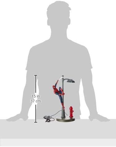 Spider-Man Paladone | Marvel Spiderman Desk Lamp | Officially Licensed Disney Light | Marvel Streetlight Spotlight | Gift for Multiverse Fans | Avengers Desk Light | Peter Parker Table Lamp