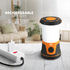 LED Camping Lantern – 1500 lm Camping Light Lamp, Up to 40 Hours Battery ( D Size ), Perfect Emergency Survival Kit Gear, Tough, Sturdy, Suited for Night Time Trips, Hiking, Camp - Orange