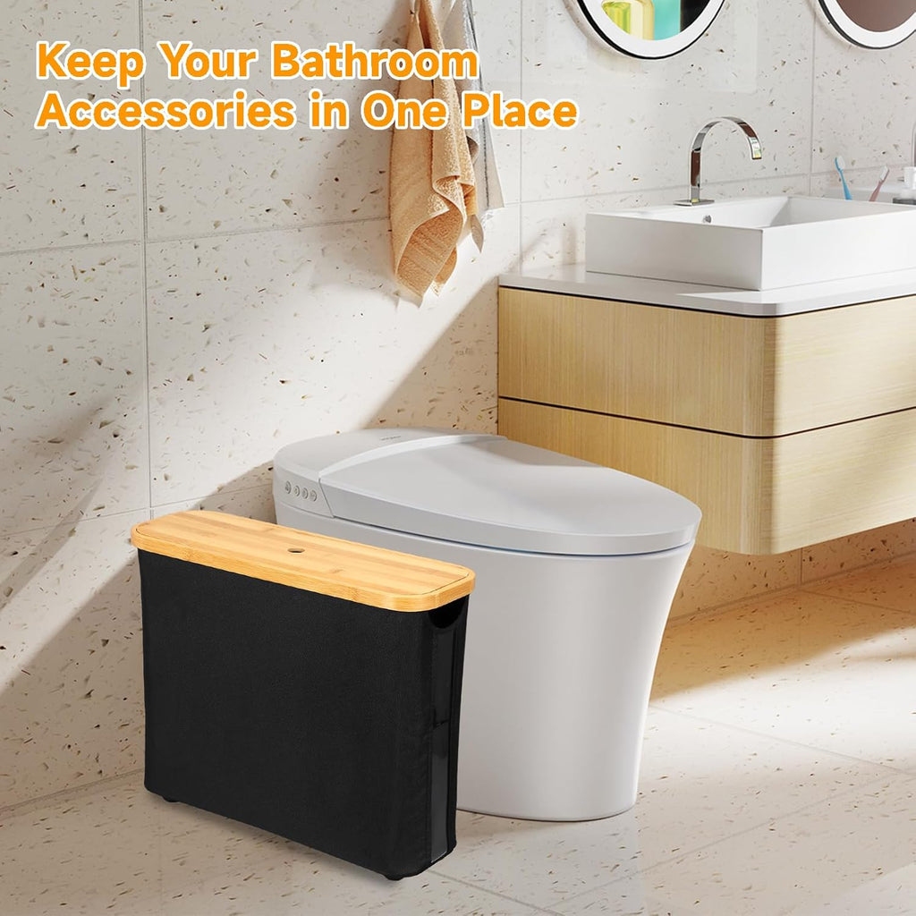 Toilet Roll Storage, Toilet Roll Storage Basket with Lid, Multifunctional Toilet Paper Basket, Toilet Paper Basket Cabinet, Toilet Roll Holder Storage Stand