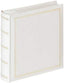 Photo Album White 200 Photos 10 x 15 cm Memo Slip-in Album Imitation Leather with Embossing, Monza ME-138-W