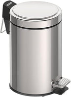 3L Pedal Bin – Stainless Steel Bathroom Bin with Lid, 17 cm Diameter x 27 cm Height, 94538103