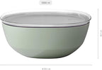 Serving Bowl with lid Silueta - Dishwasher & Microwave Resistant - Salad Bowl - Tapas Bowls - Tableware - 5000 ml - Nordic White