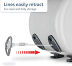 Retractable Duo Reel Washing Line, Grey, 2x15m, packaging may vary