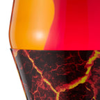 Lamp - 14.5" Volcanic Crags - The Original Motion Lamp - Red and Orange Liquid with Printed Base - Item #2078