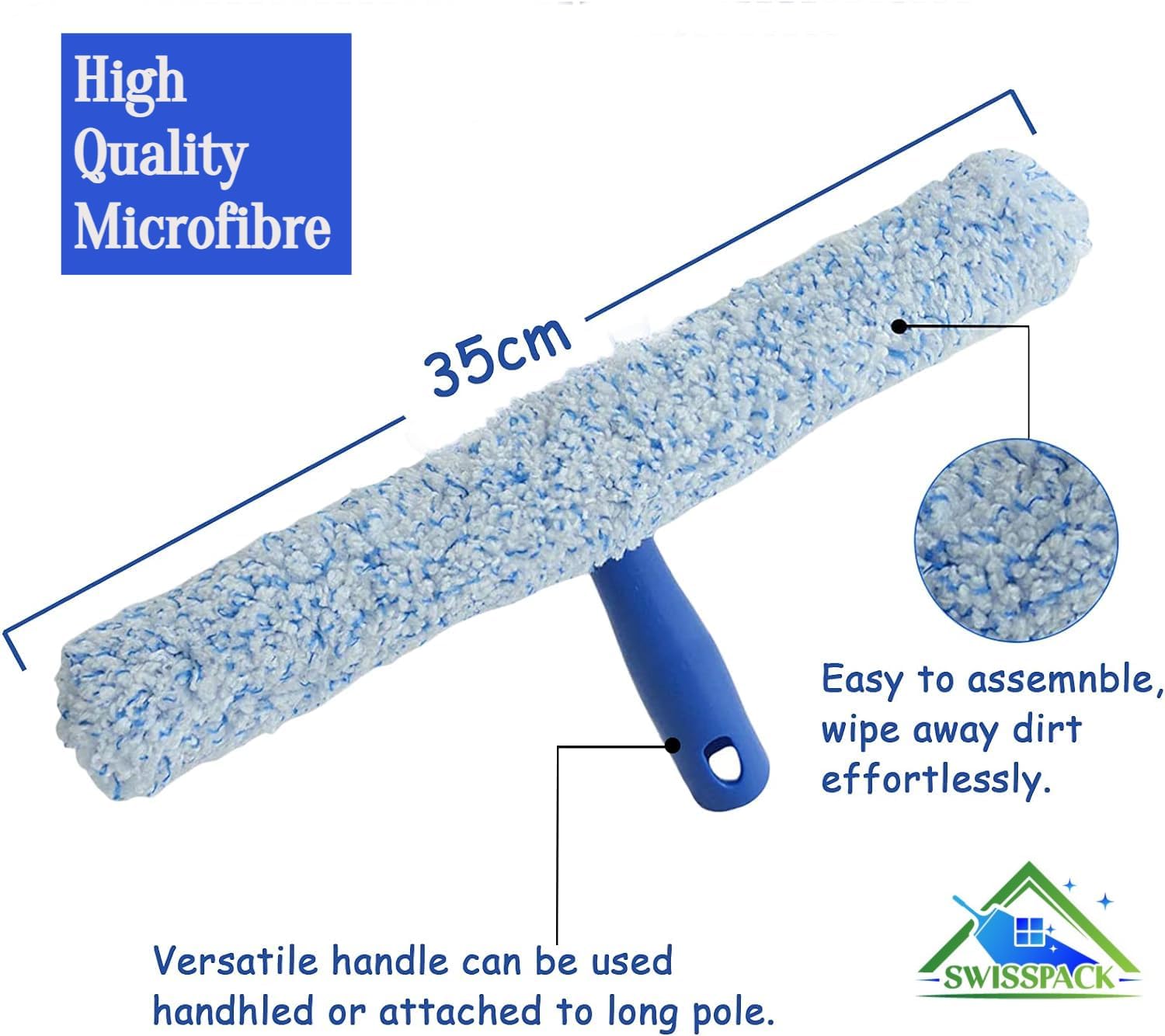 WINDOW CLEANING KIT-1 Professional Window Cleaning Combo With Extra Refills (STARTER KIT, ONE SIZE) Secondary image