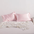Silk Satin Pillowcases - Satin Pillowcase for Hair and Skin, Pillow Cases 2 Pack with Envelope Closure, 50x90 cm, Light Pink