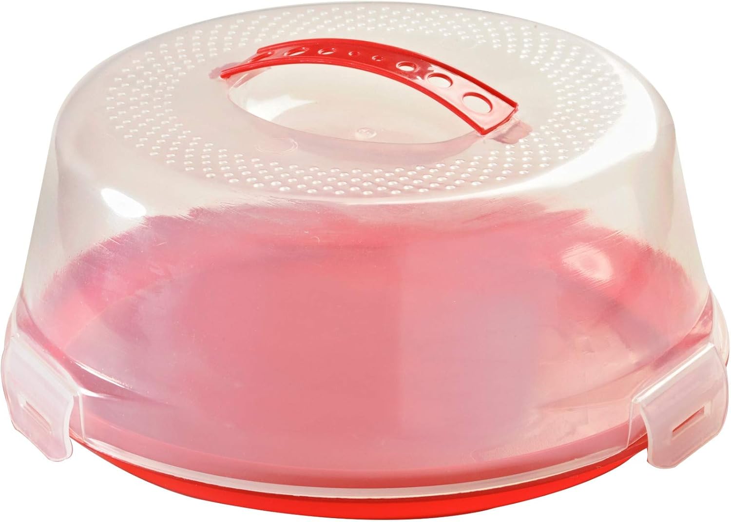 Cake Caddy with Clear Lid – Secure Cake Storage & Transport Container | Serve & Display on the Same Base | Ideal for Bakes, Treats & Special Occasions Main image